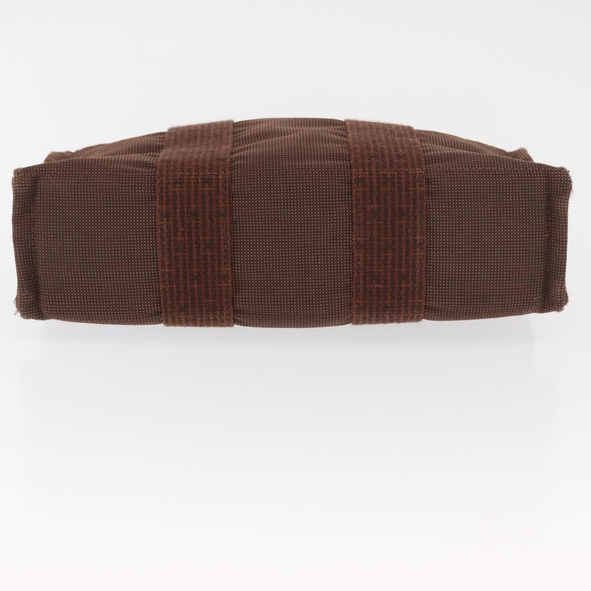Hermes Fourre-Tout Herline Canvas Brown Canvas Tote Bag Bag (Pre-Owned)