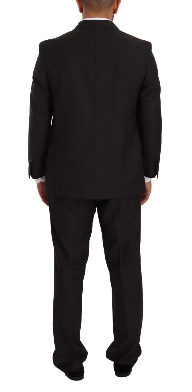 Domenico Tagliente Sleek Grey 2-Piece Mens Suit with Notch Men's Lapels