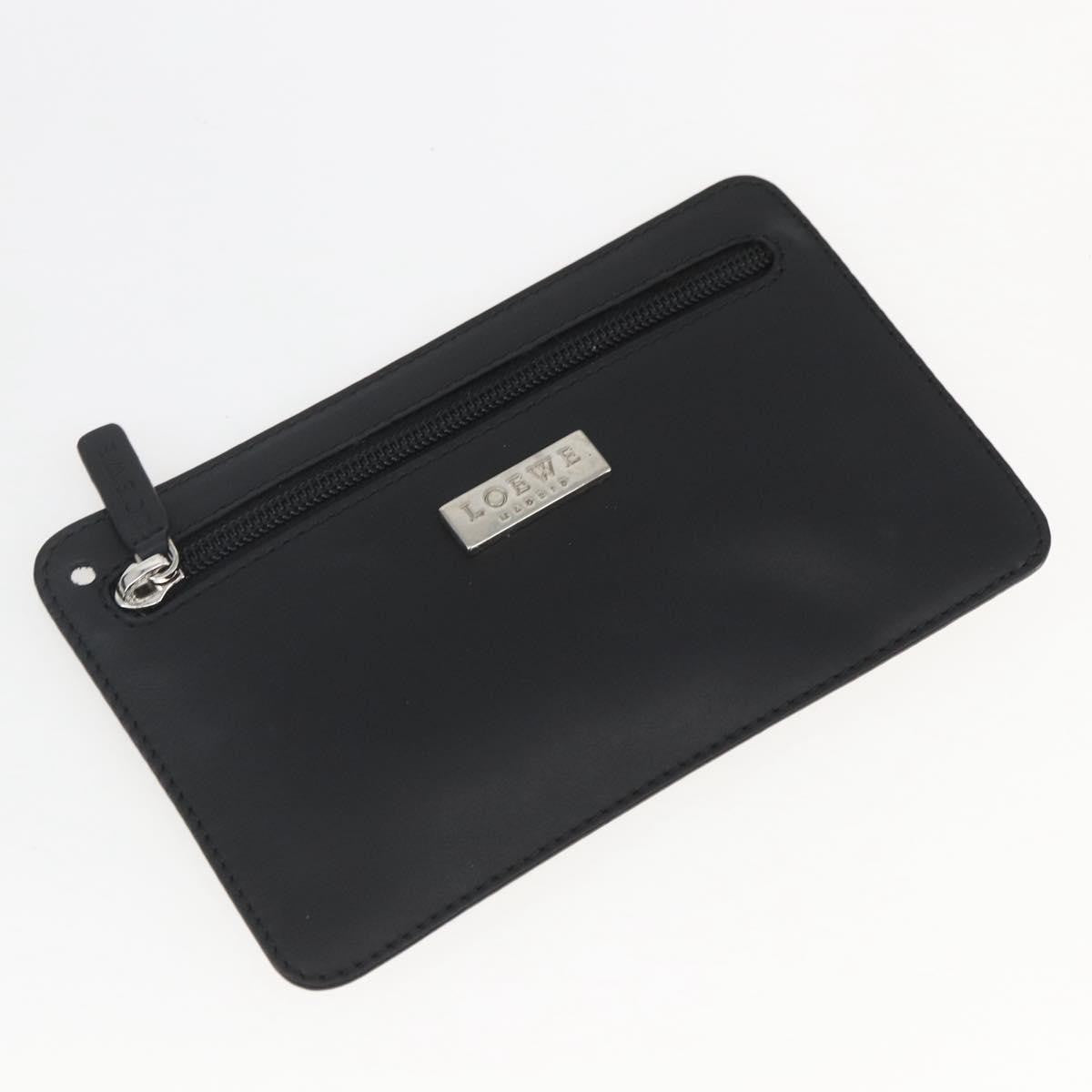 Loewe Vintage Leather Black Leather Shoulder Bag Bag (Pre-Owned)