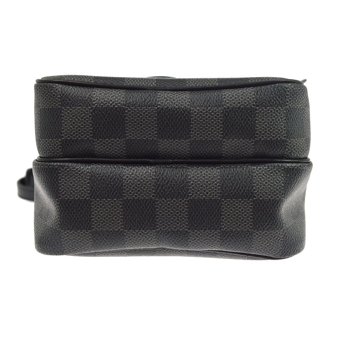 Louis Vuitton Rem Damier Graphite Black Canvas Handbag (Pre-Owned)