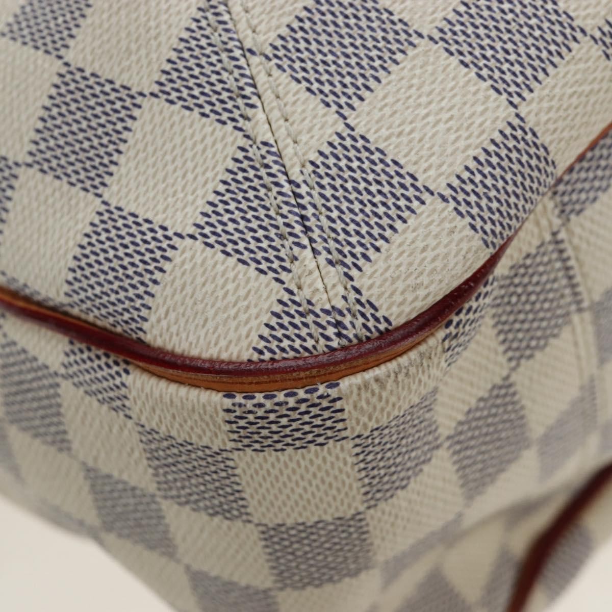 Louis Vuitton Soffi Damier Ebene White Canvas Handbag (Pre-Owned)