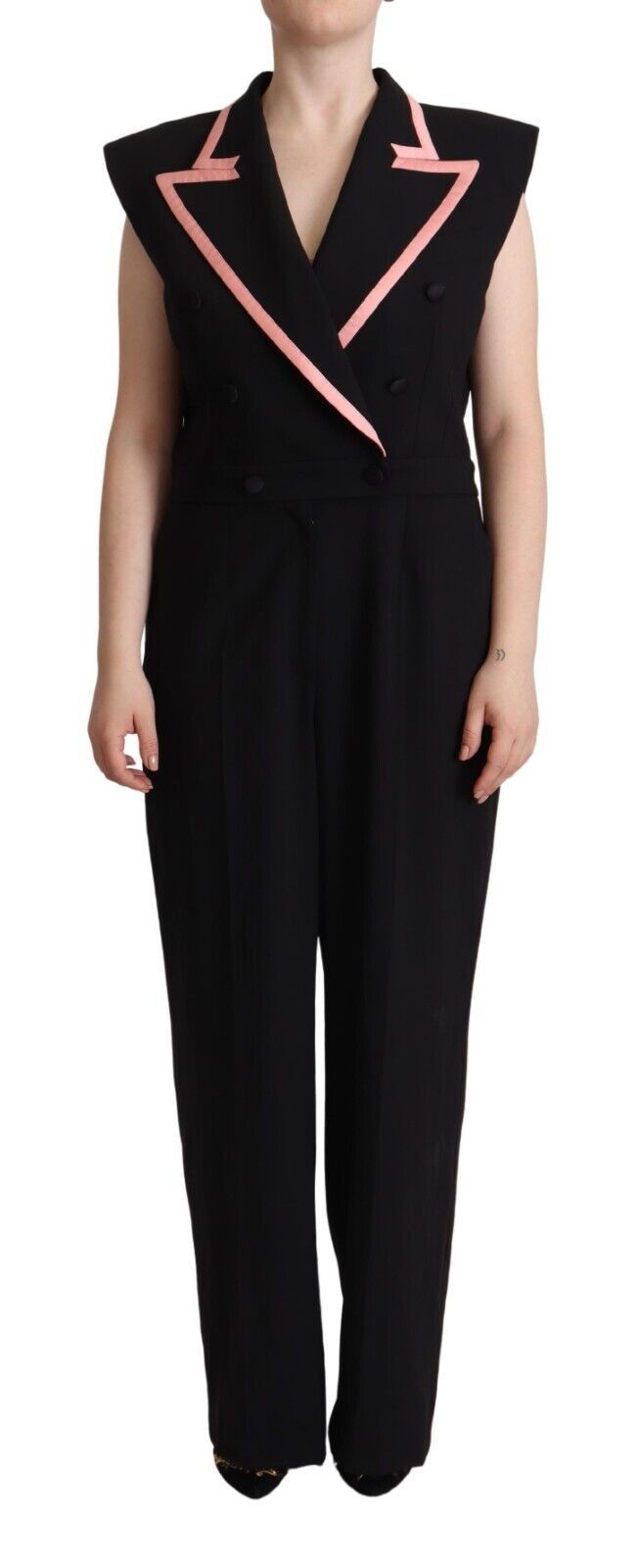 Dolce & Gabbana Elegant Sleeveless Wool Blend Women's Jumpsuit