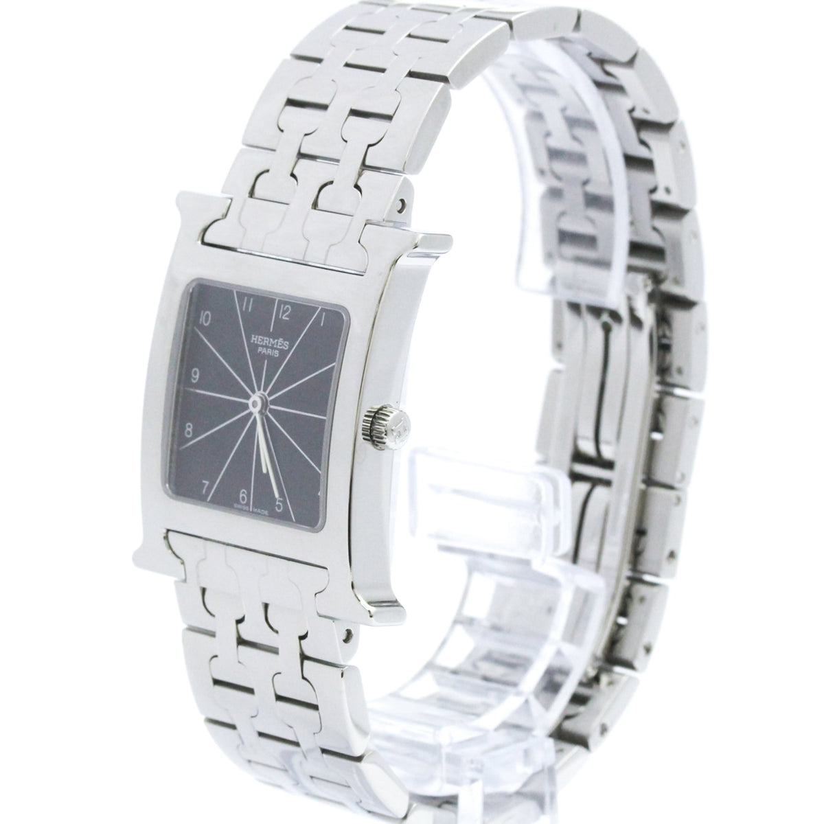 Hermes Heure H Quartz Stainless Steel Watch (Pre-Owned)