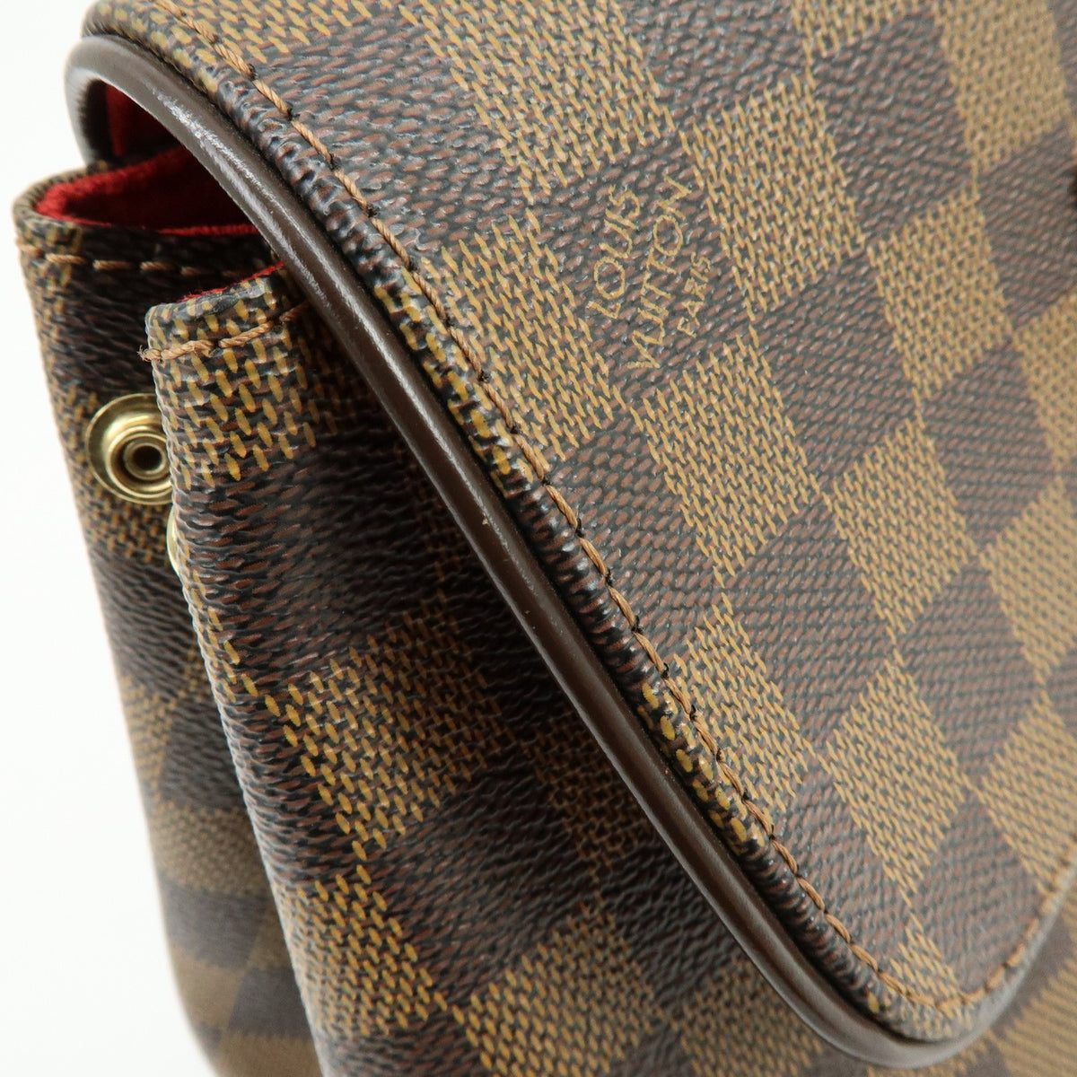 Louis Vuitton Bergamo Damier Brown Canvas Handbag (Pre-Owned)