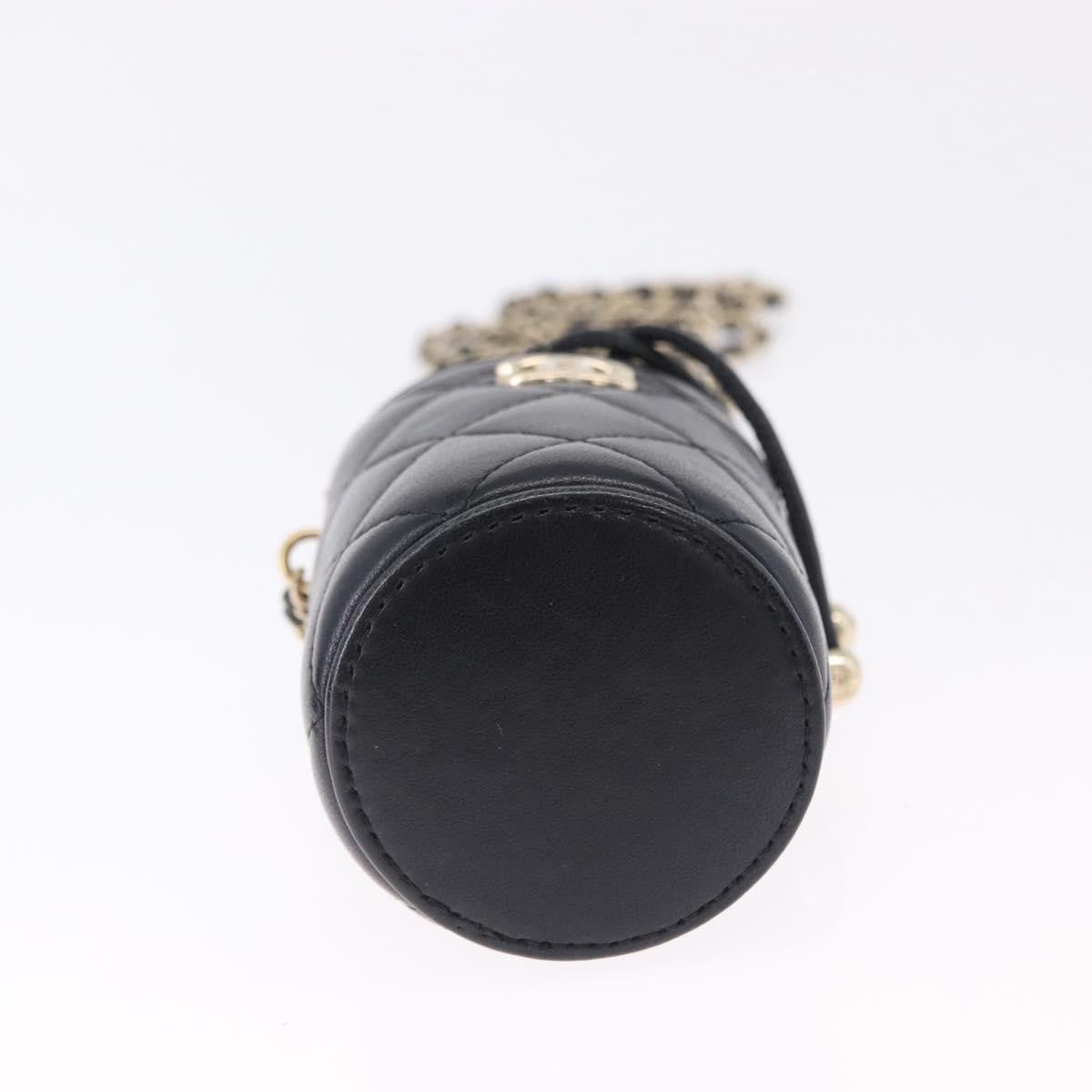 Chanel Drawstring Bucket With Chain Quilted Lambskin Black Leather Shoulder Bag Bag (Pre-Owned)