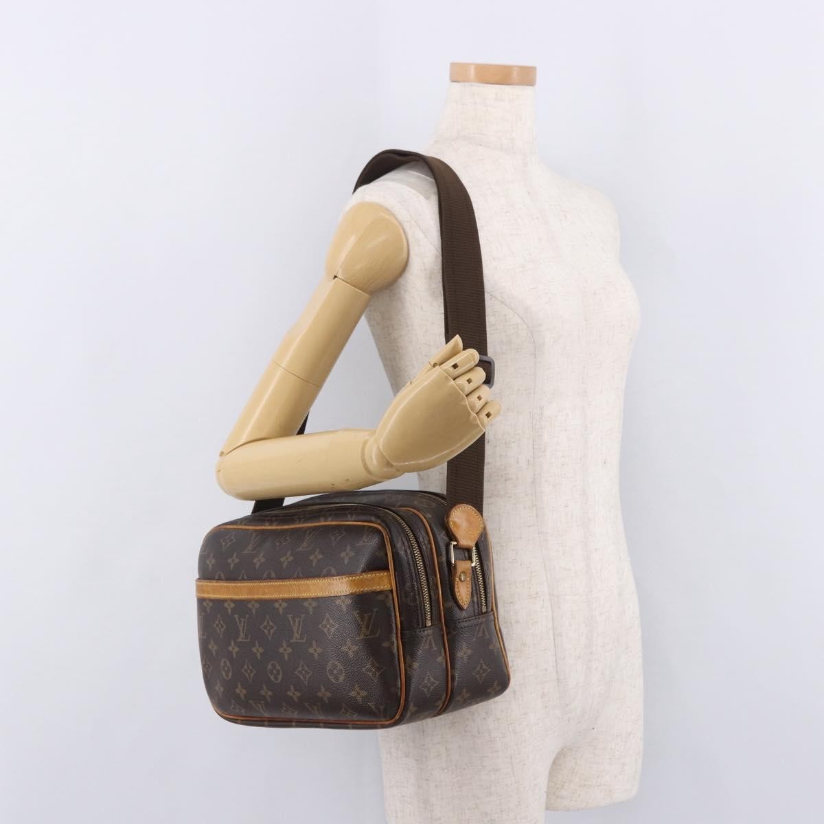 Louis Vuitton Reporter Monogram Brown Canvas Shoulder Bag Bag (Pre-Owned)
