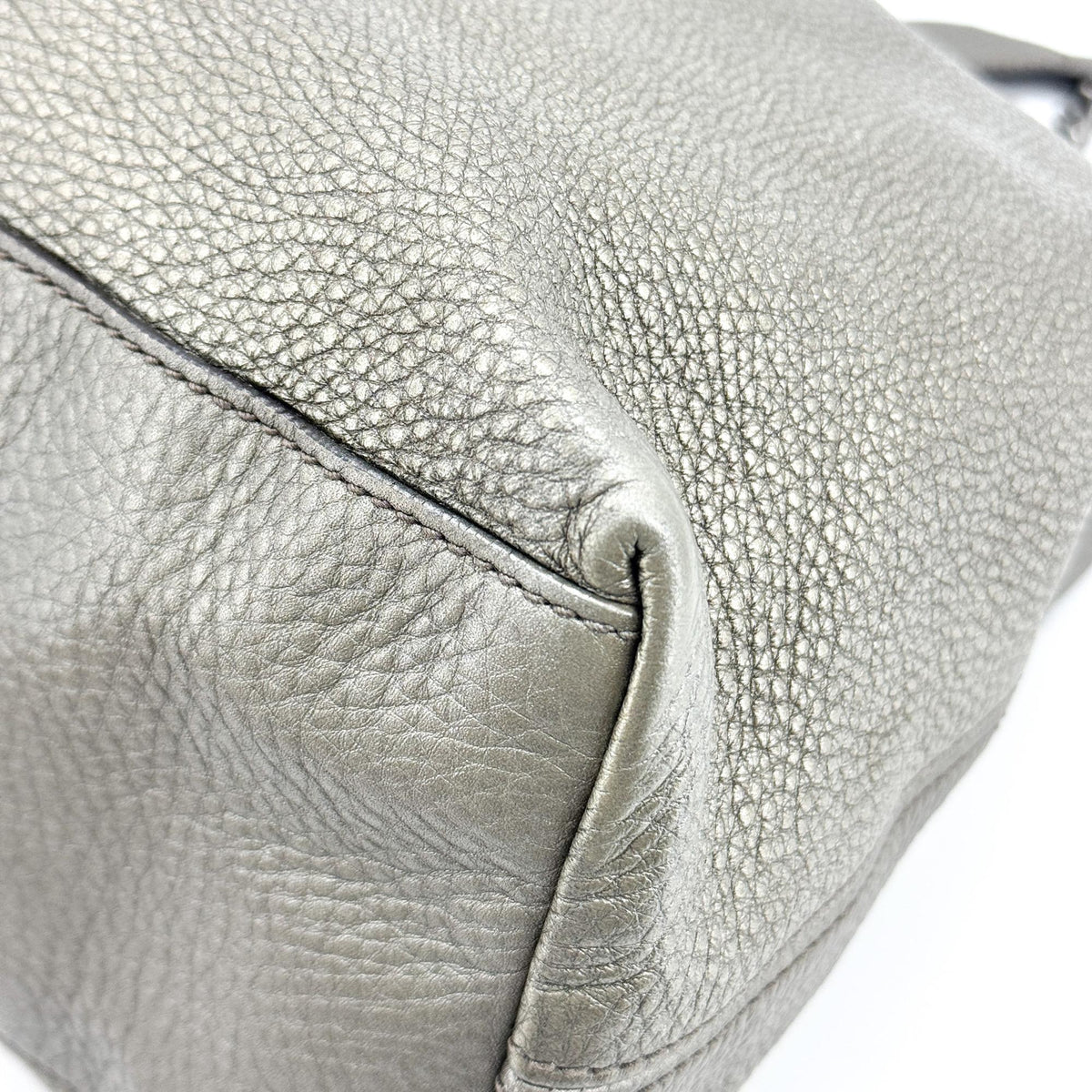 Gucci Soho Chain Strap Leather Silver Leather Shoulder Bag Bag (Pre-Owned)