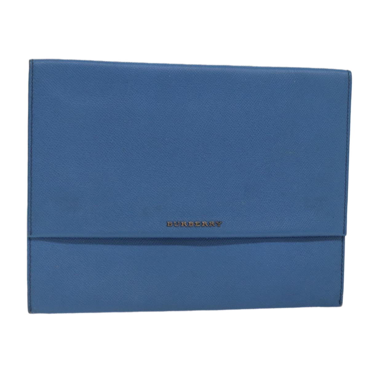 Burberry Blue Leather Clutch Bag (Pre-Owned)