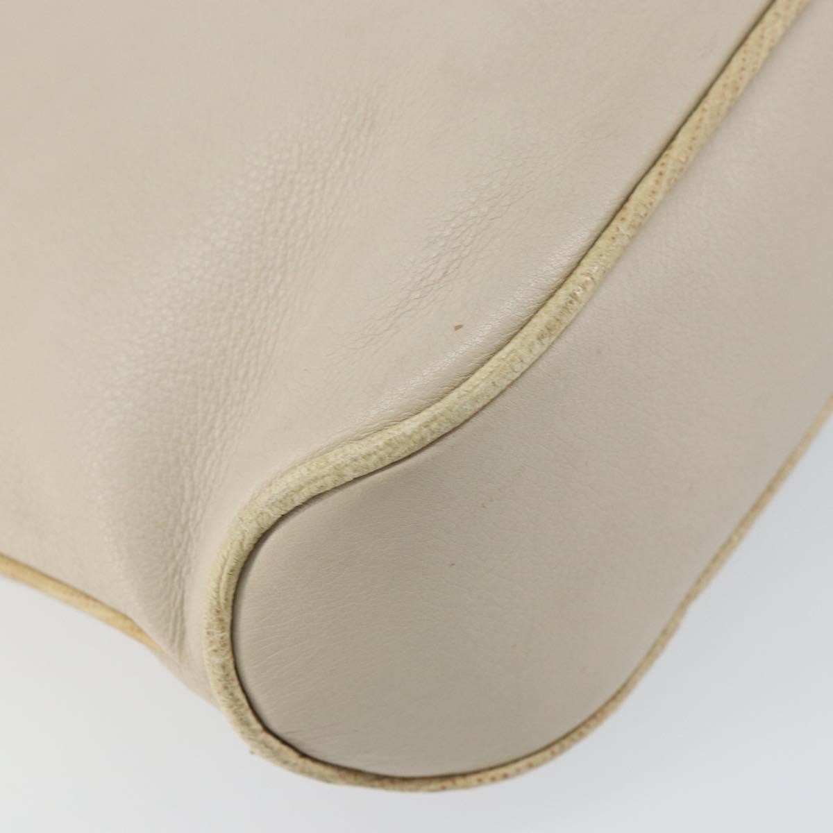 Celine Vintage Leather Beige Leather Shoulder Bag Bag (Pre-Owned)