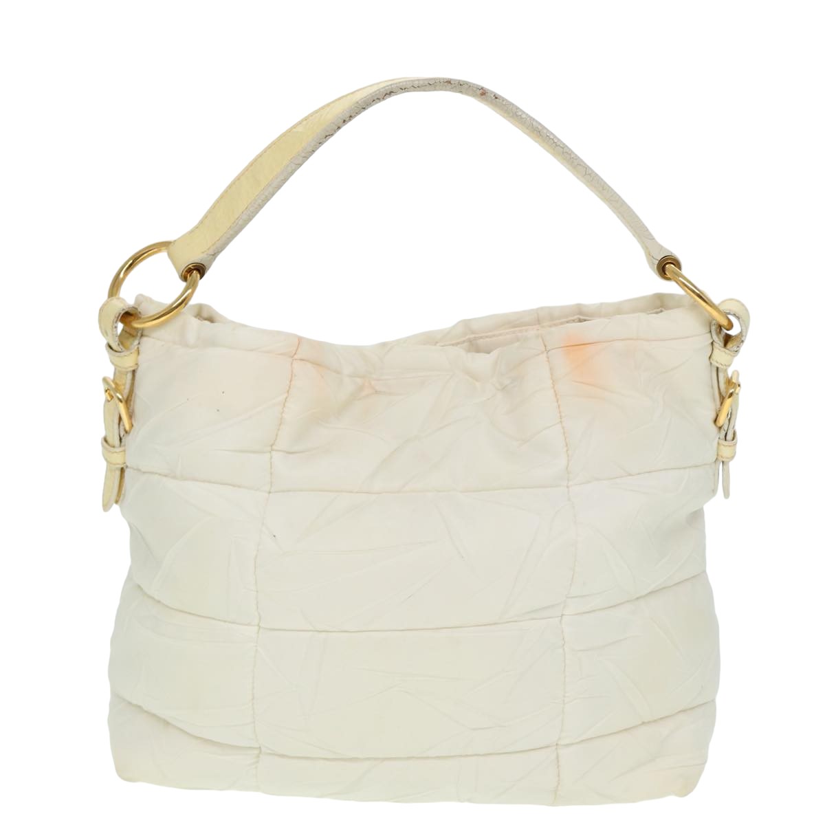 Prada White Synthetic Shoulder Bag (Pre-Owned)