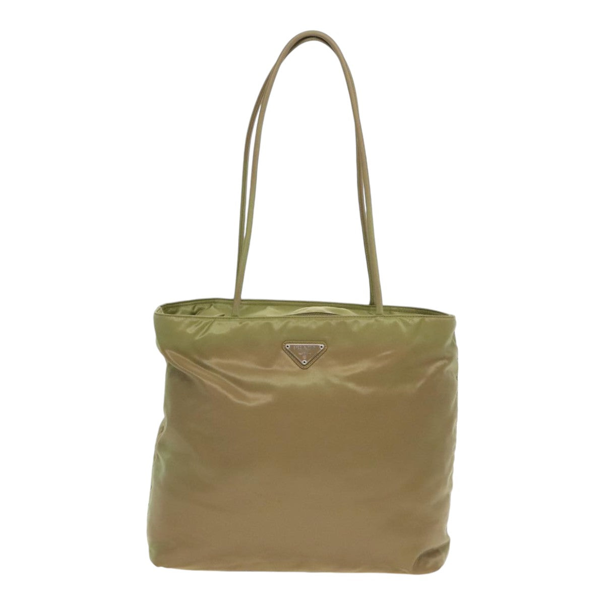 Prada Tessuto Green Synthetic Tote Bag (Pre-Owned)