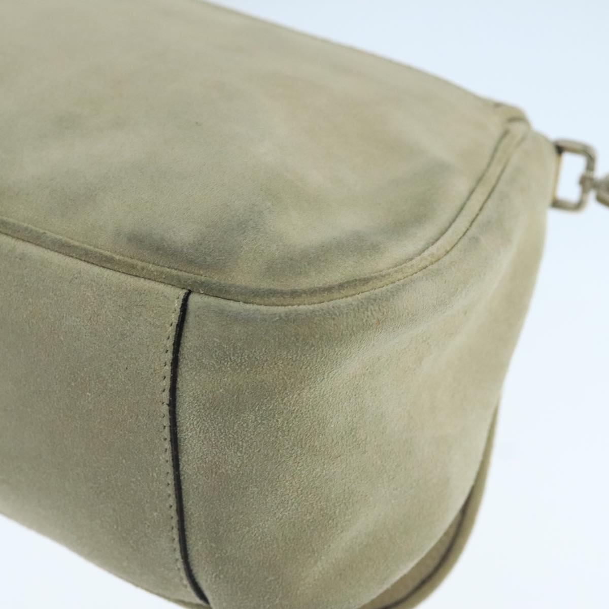 Prada Beige Suede Shoulder Bag (Pre-Owned)