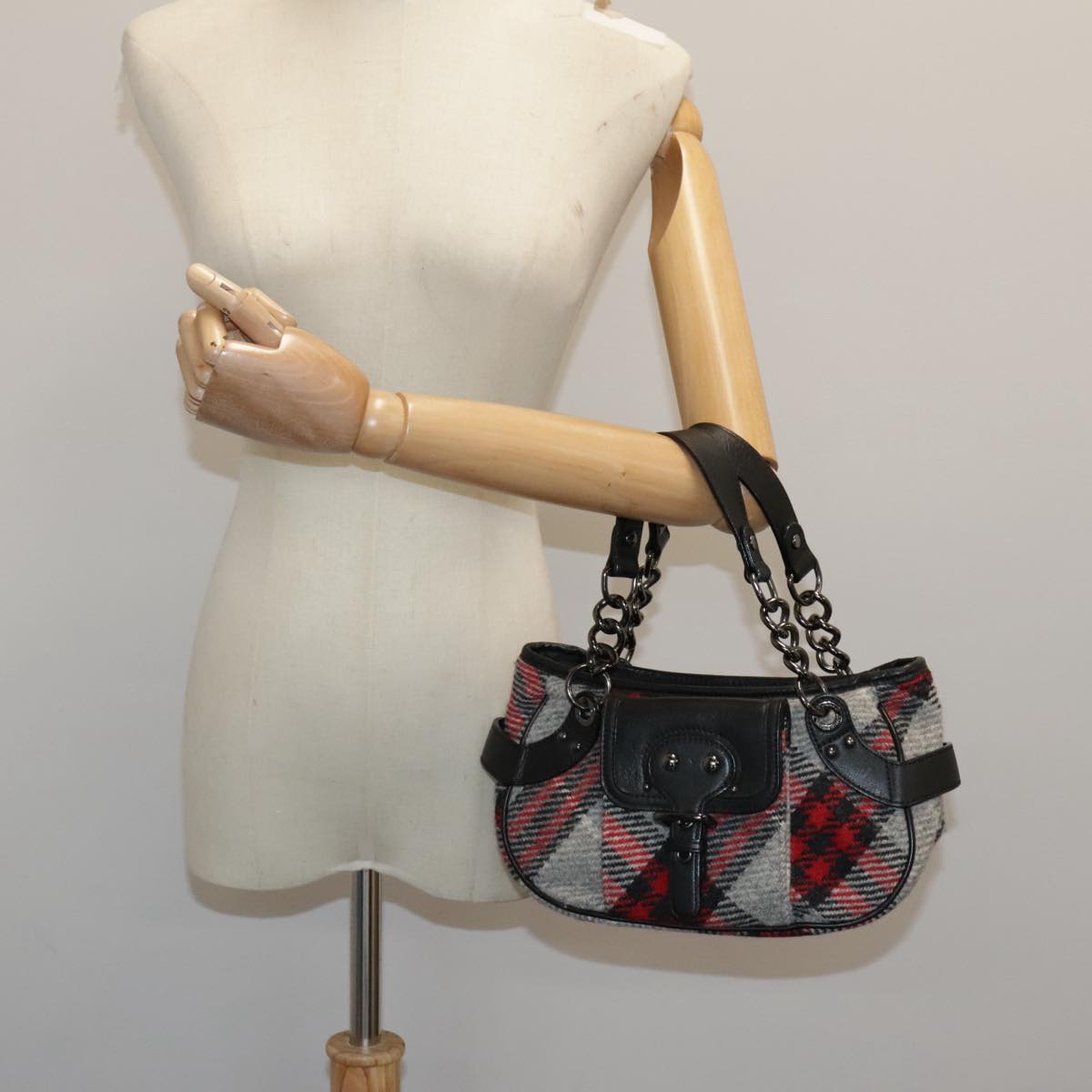 Burberry Blue Label Multicolour Wool Handbag (Pre-Owned)