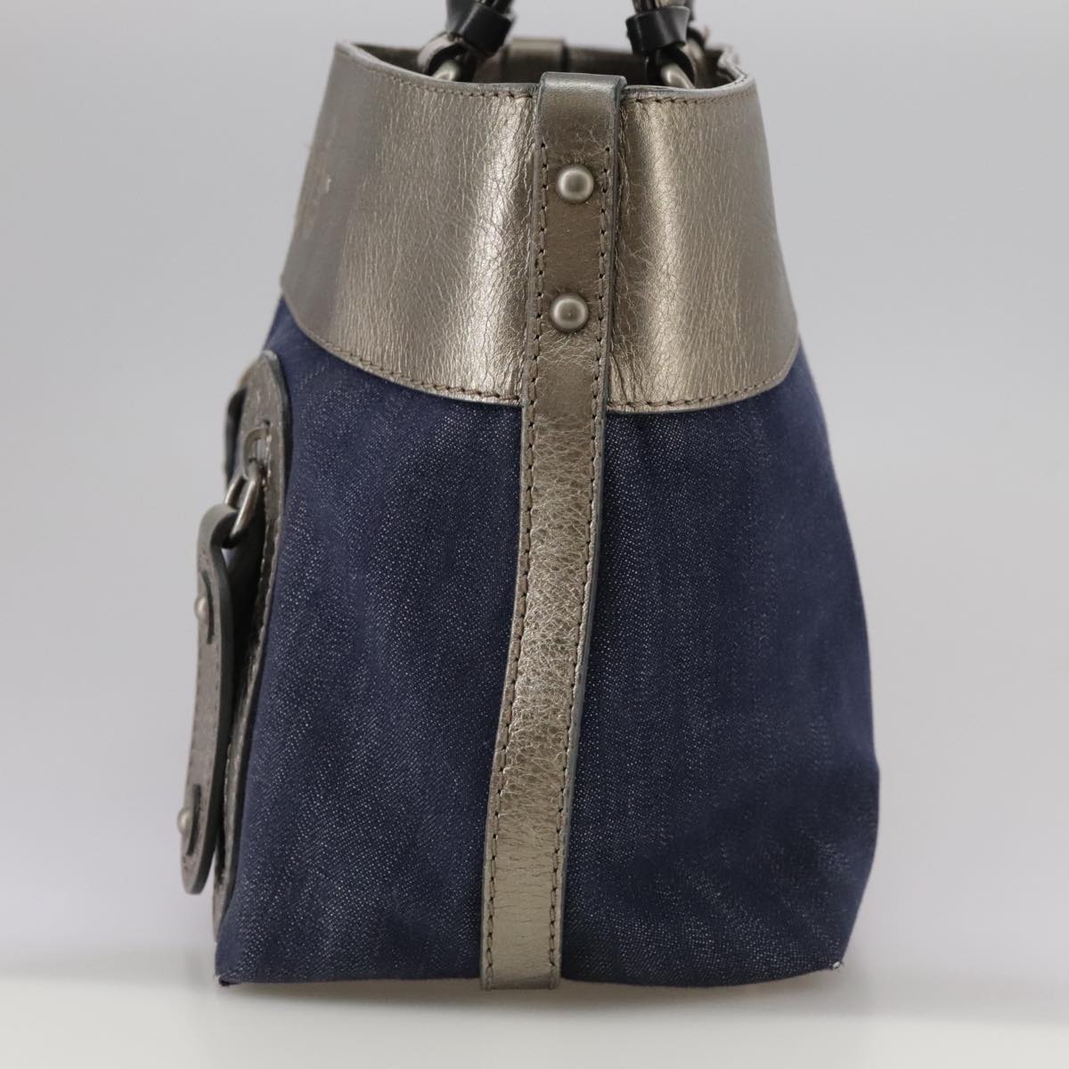 Chloé Blue Canvas Handbag (Pre-Owned)