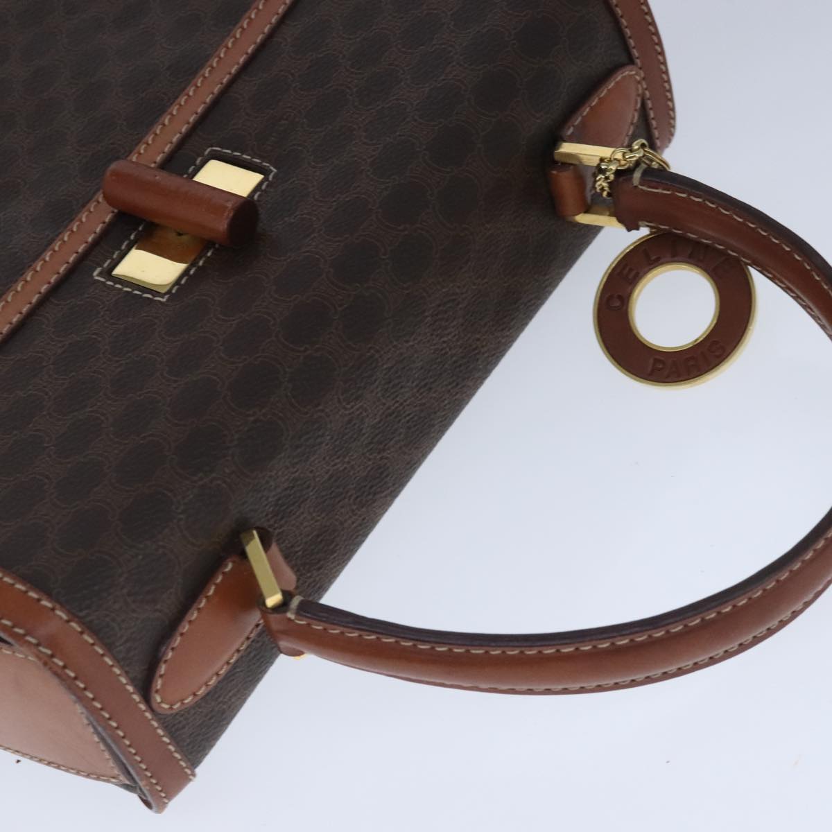 Céline Macadam Brown Canvas Handbag (Pre-Owned)