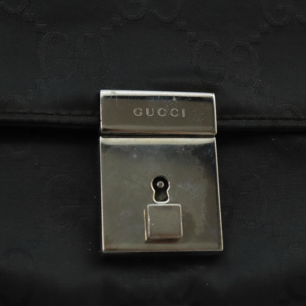Gucci Black Canvas Clutch Bag (Pre-Owned)