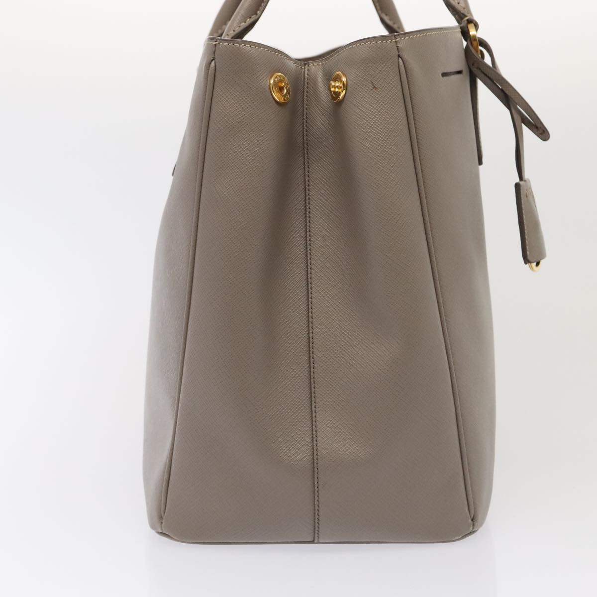 Prada Saffiano Beige Leather Handbag (Pre-Owned)