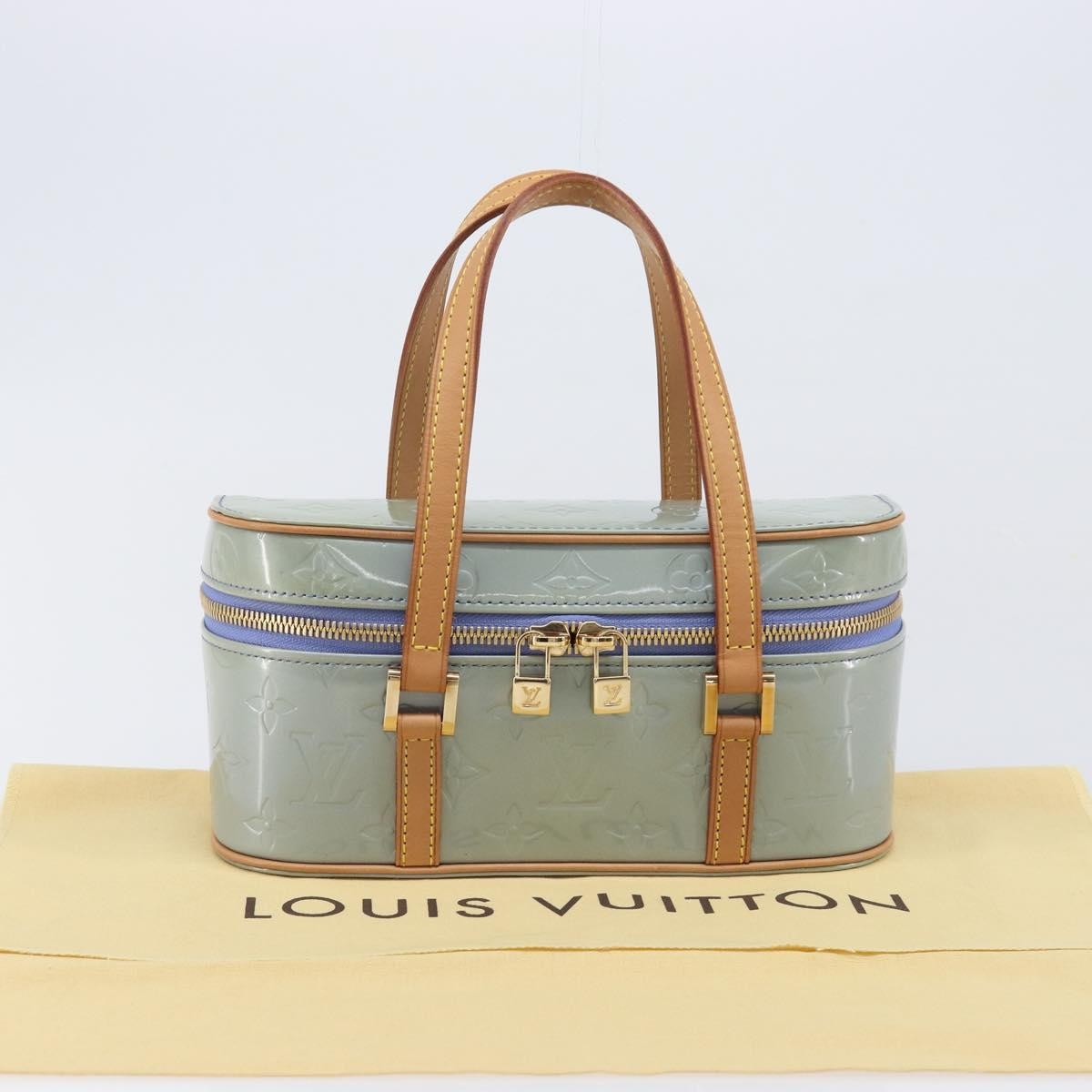 Louis Vuitton Sullivan Horizontal Monogram Vernis Purple Patent_Leather Handbag (Pre-Owned)