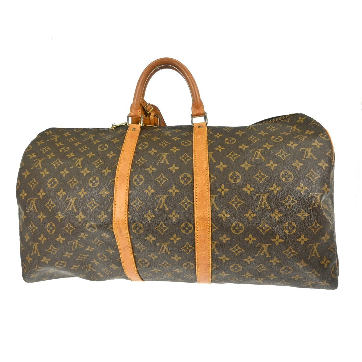 Louis Vuitton Keepall Monogram Canvas Brown Canvas Travel Bag Bag (Pre-Owned)