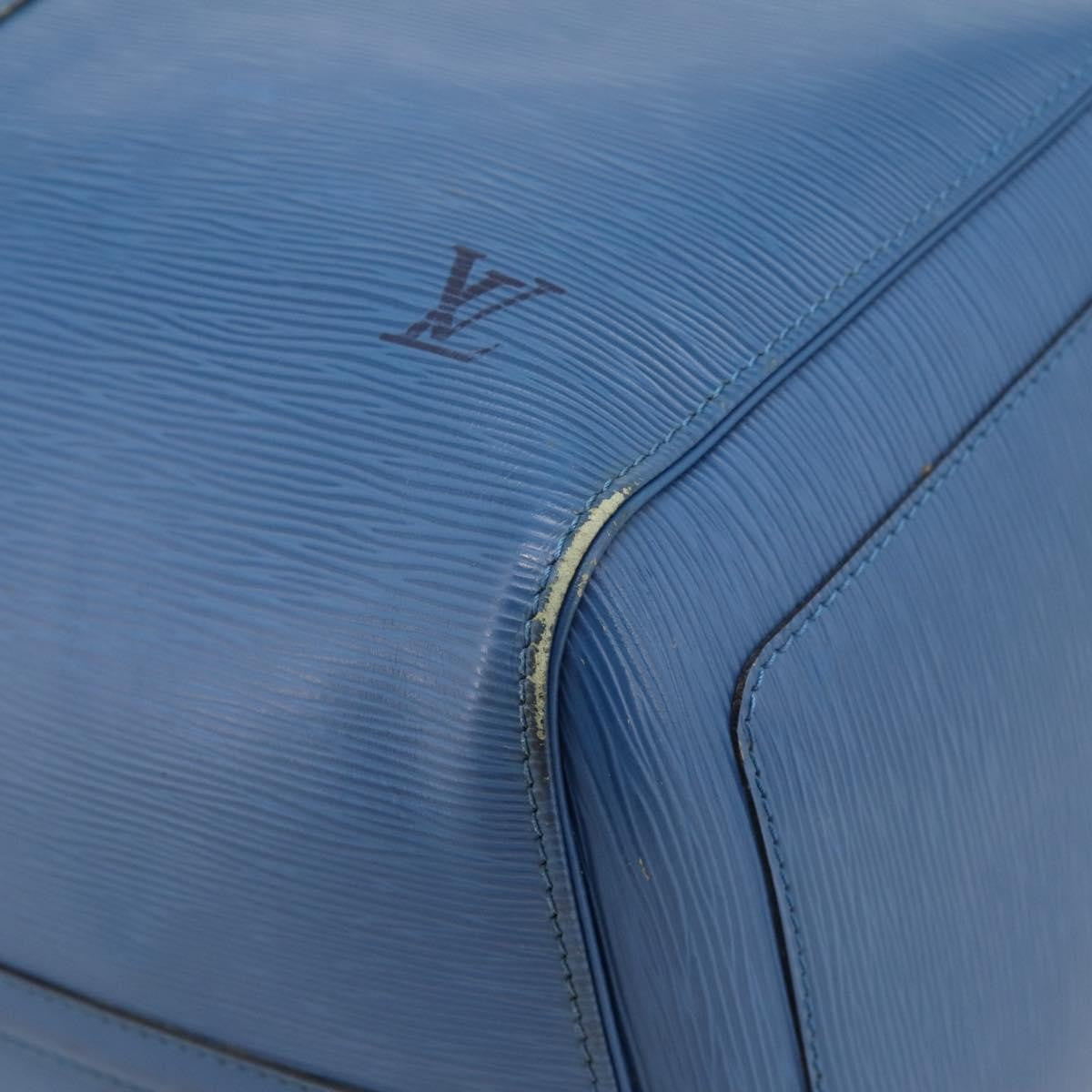 Louis Vuitton Keepall Epi Leather Blue Leather Travel Bag Bag (Pre-Owned)