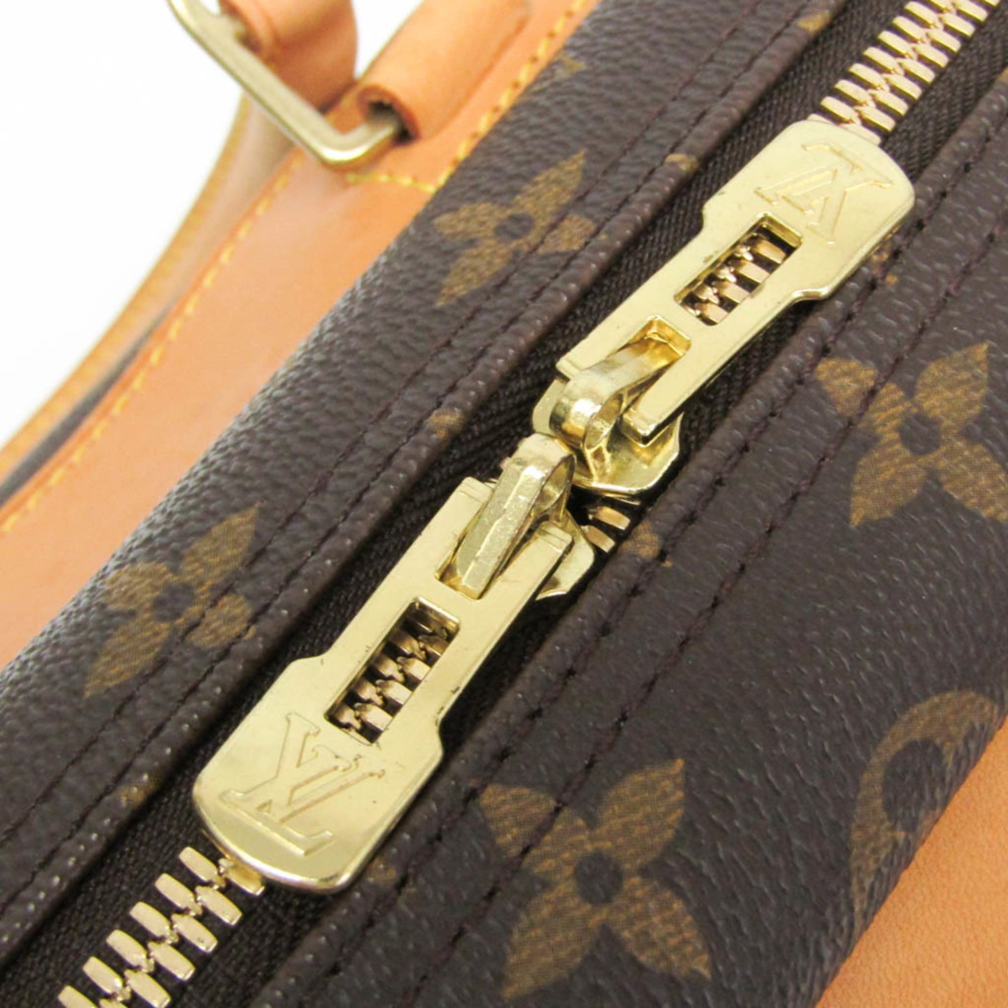 Louis Vuitton Deauville Monogram Brown Canvas Handbag (Pre-Owned)