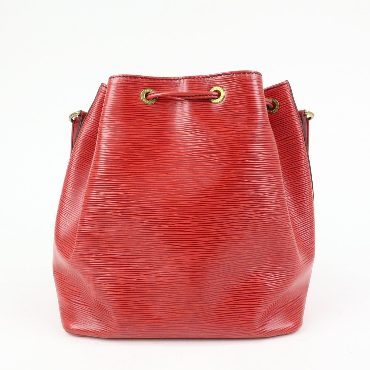 Louis Vuitton Petit Noe Epi Leather Red Leather Handbag (Pre-Owned)
