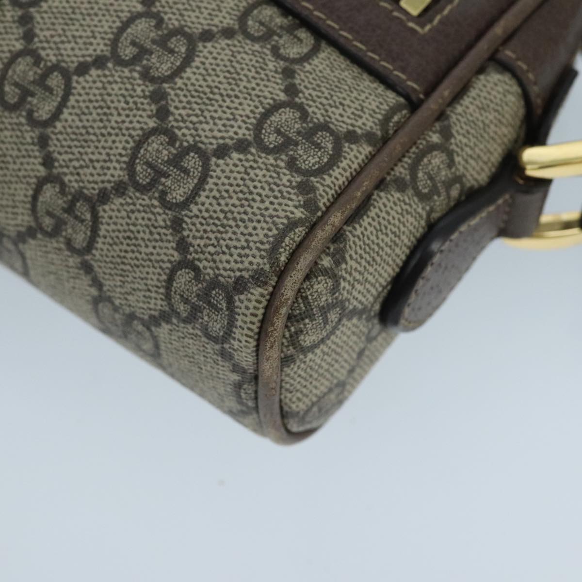 Gucci Ophidia Beige Canvas Shoulder Bag (Pre-Owned)