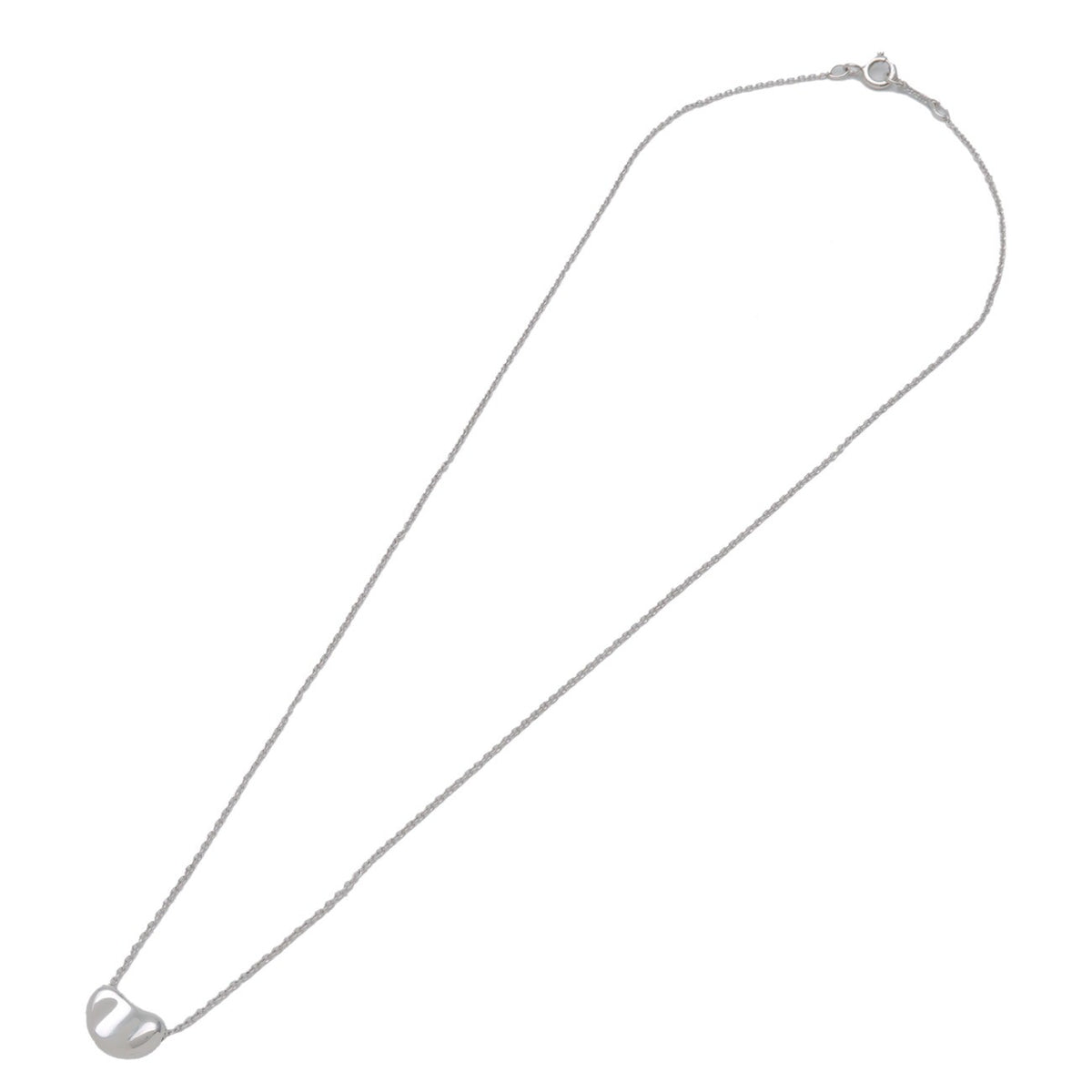 Tiffany & Co. Elsa Peretti Bean Pendant Sterling Silver Silver Silver Necklace Jewelry (Pre-Owned)