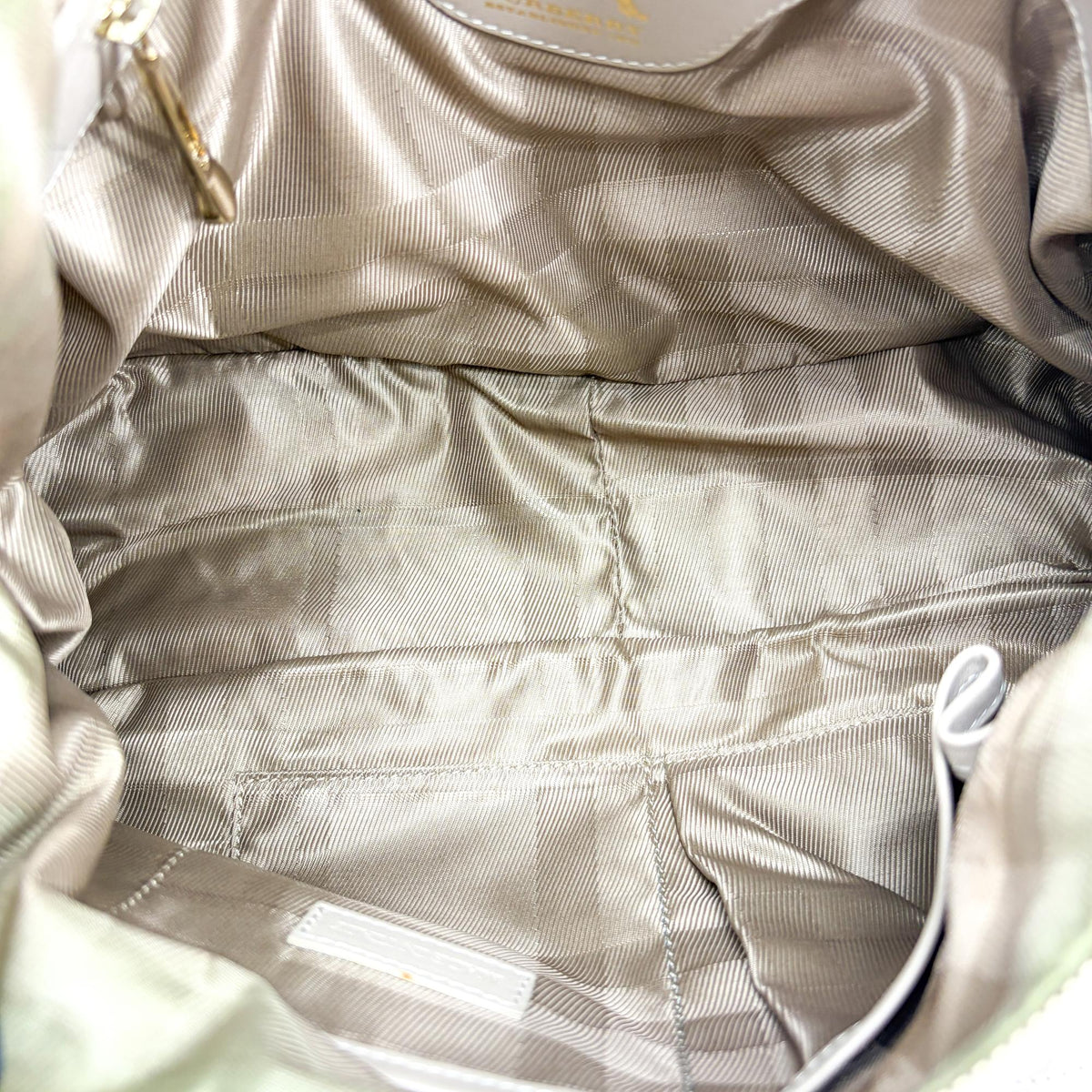 Burberry Enmore Quilted Leather Beige Leather Shoulder Bag Bag (Pre-Owned)