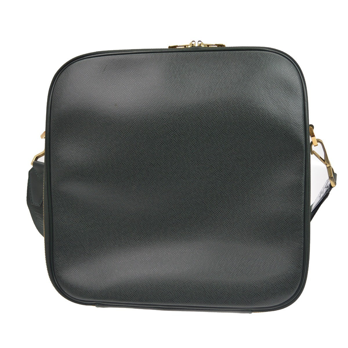 Louis Vuitton Tura Messenger Taiga Leather Green Leather Handbag (Pre-Owned)