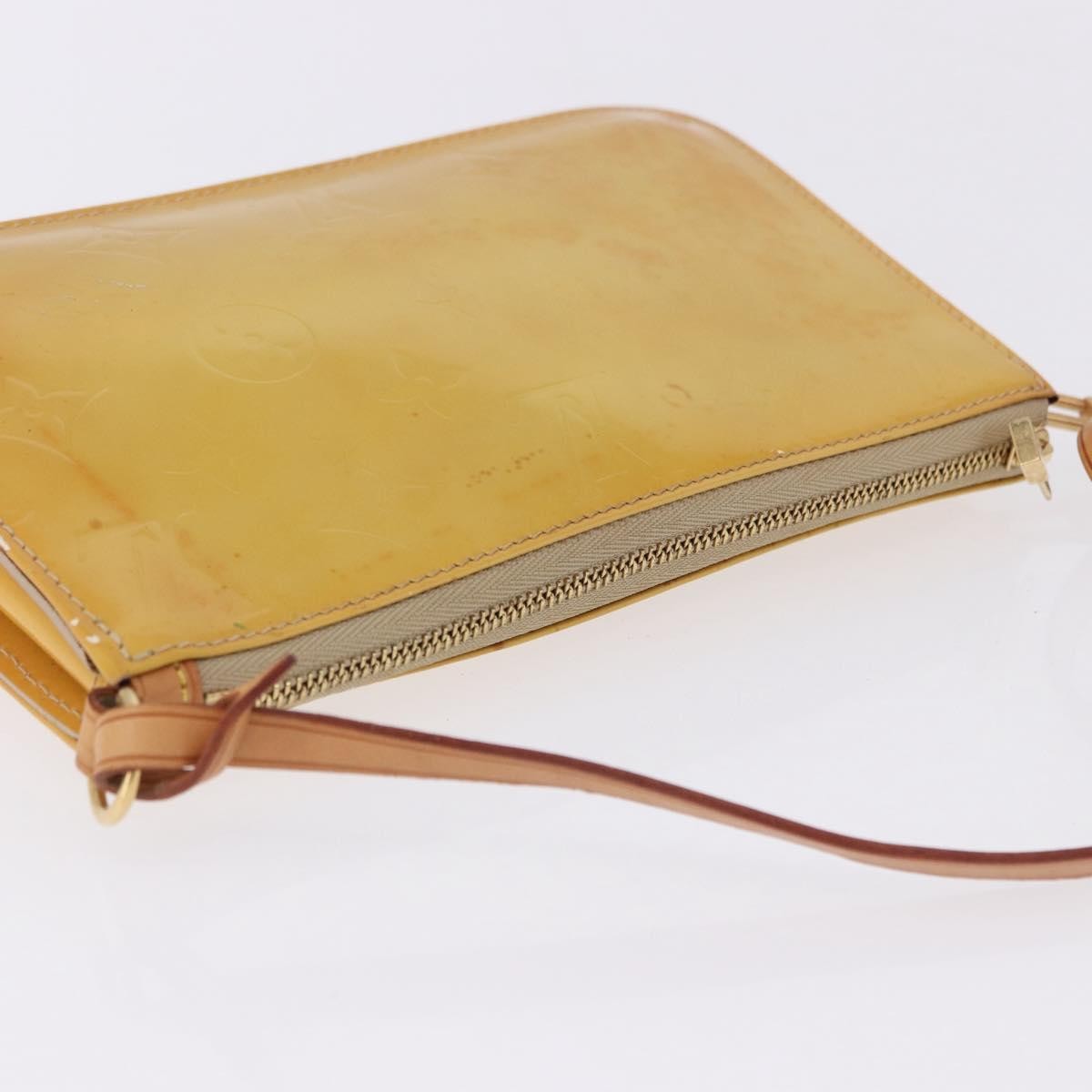Louis Vuitton Lexington Pochette Monogram Vernis Beige Patent_Leather Clutche & Pouche Bag (Pre-Owned)