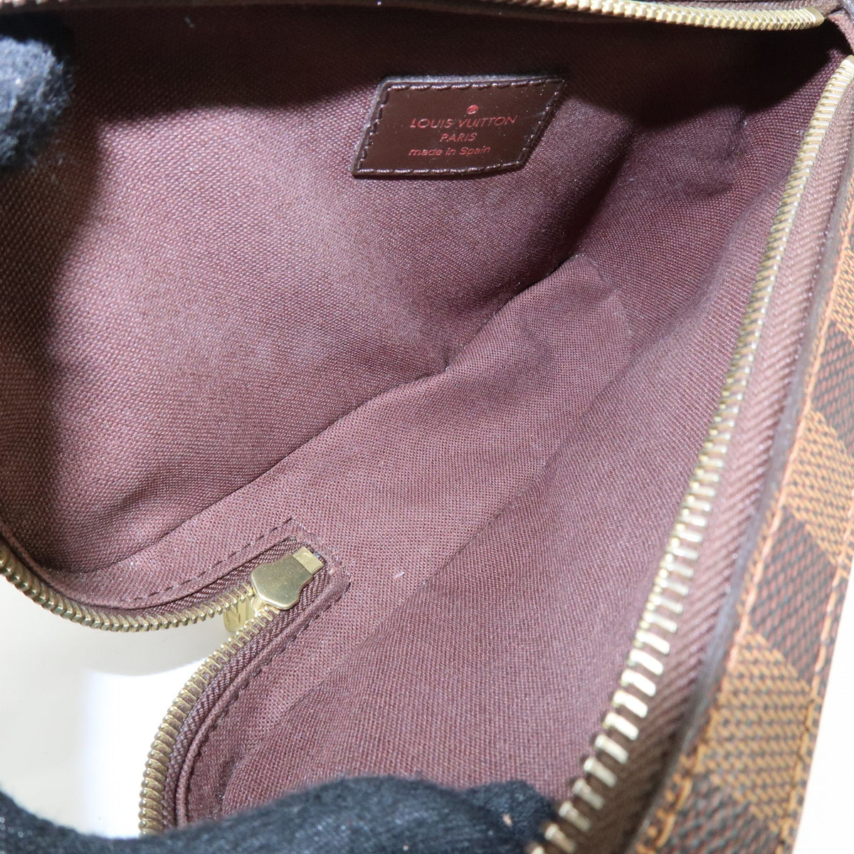 Louis Vuitton Geronimos Waist Damier Brown Canvas Shoulder Bag Bag (Pre-Owned)
