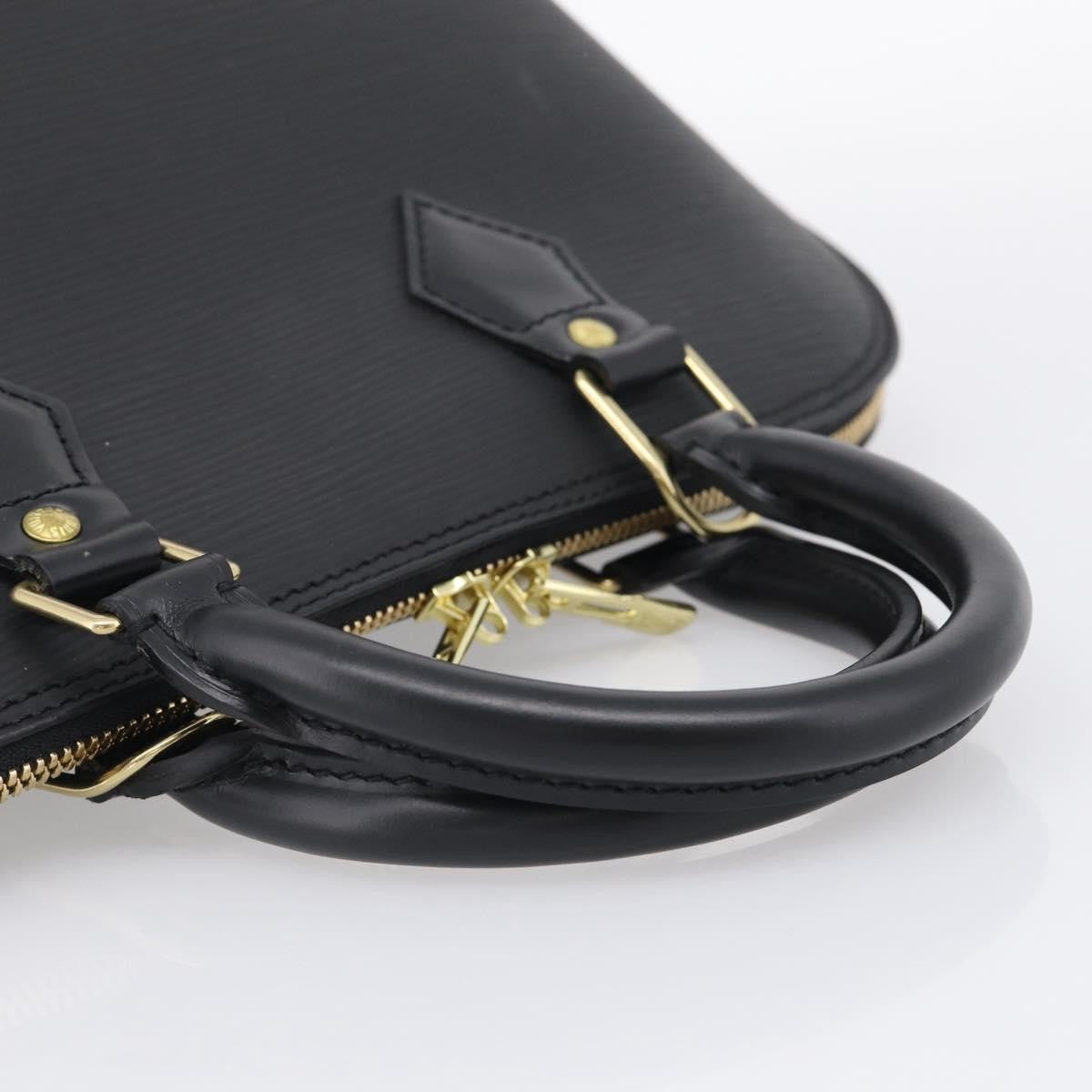 Louis Vuitton Alma Epi Leather Black Leather Handbag (Pre-Owned)