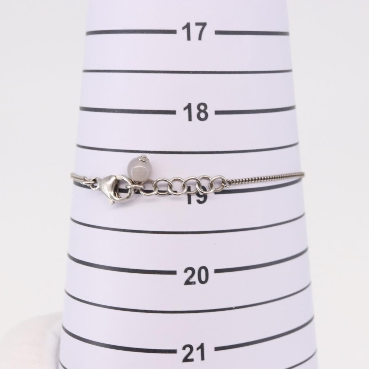 Chanel Cc Charm Metal Silver Metal Bracelet Jewelry (Pre-Owned)