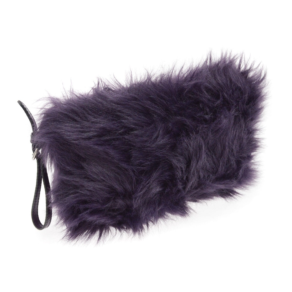 Prada Clutch Faux Fur Purple Fur Clutche & Pouche Bag (Pre-Owned)