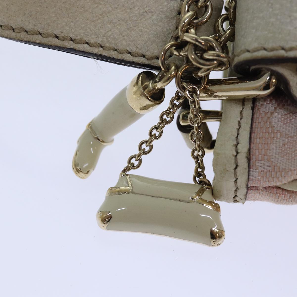 Gucci Gg Canvas Pink Canvas Shoulder Bag (Pre-Owned)