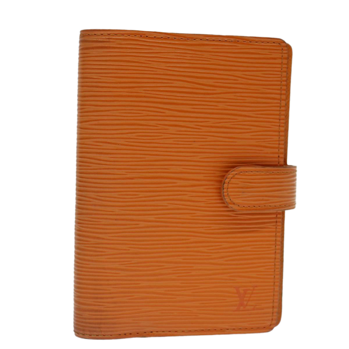 Louis Vuitton Agenda Pm Orange Leather Wallet  (Pre-Owned)