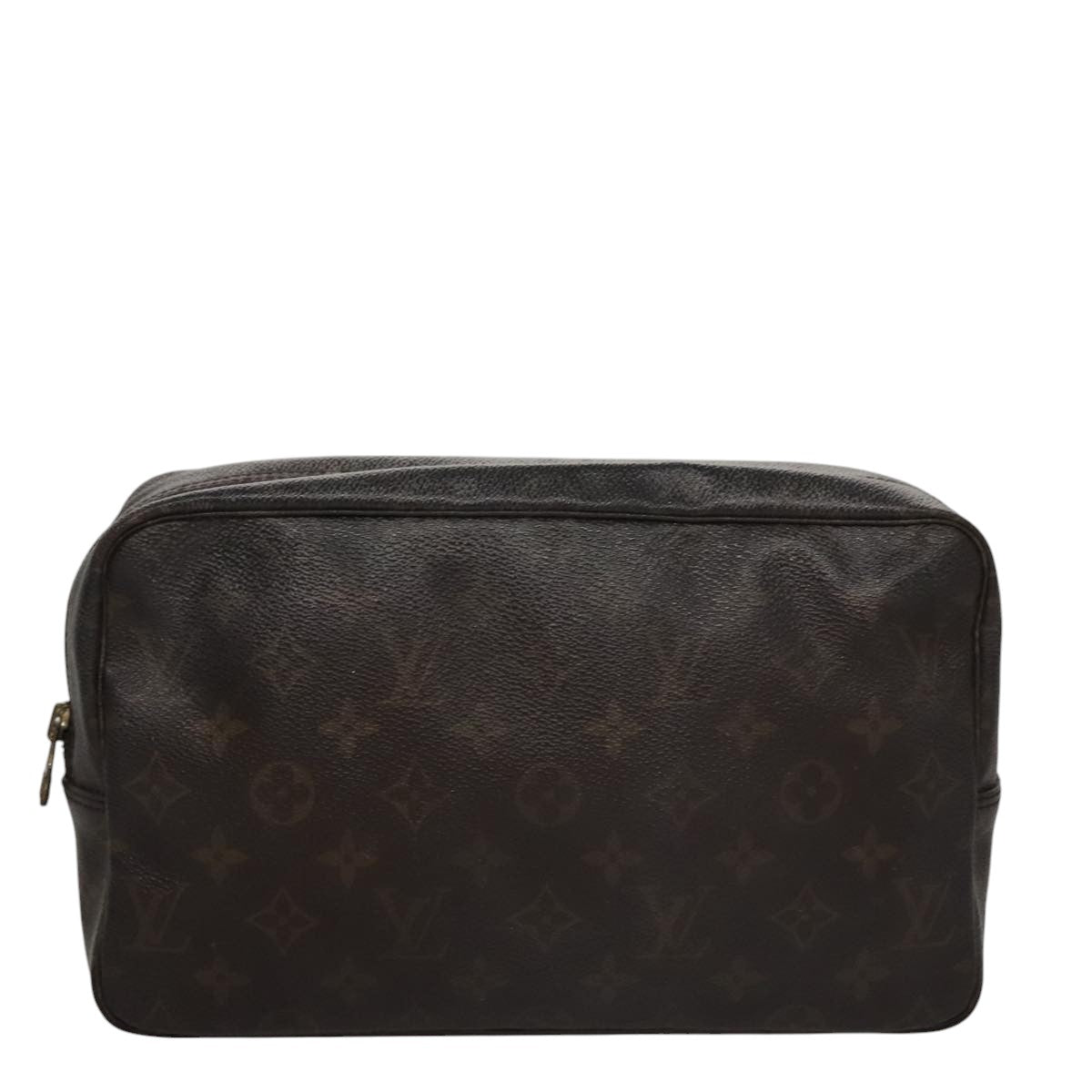 Louis Vuitton Trousse Toilette 28 Brown Canvas Clutch Bag (Pre-Owned)