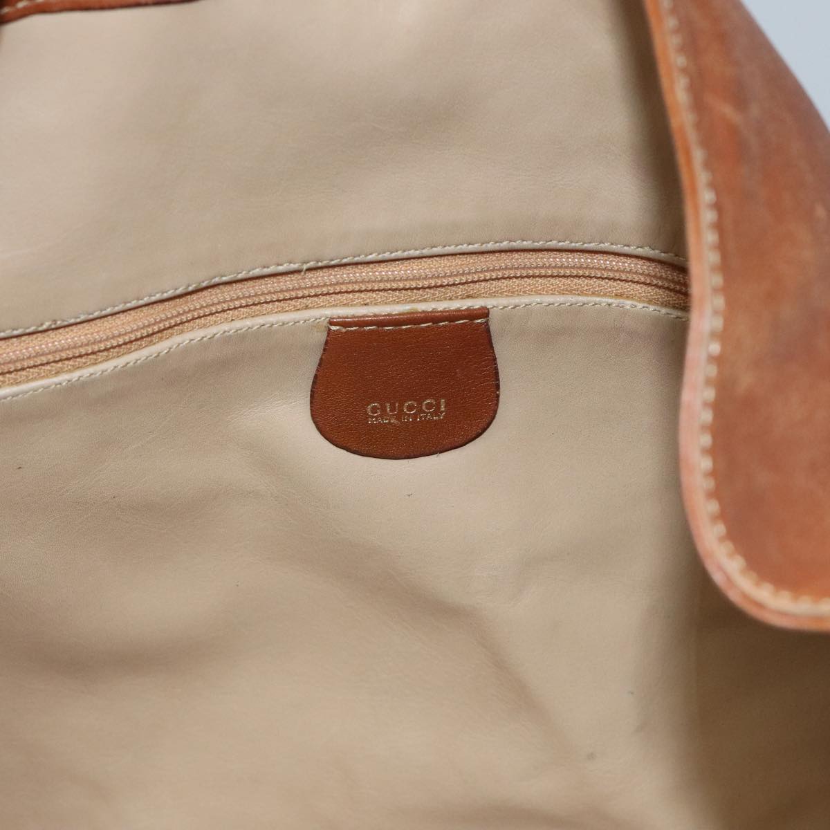 Gucci Bamboo Brown Leather Shoulder Bag (Pre-Owned)