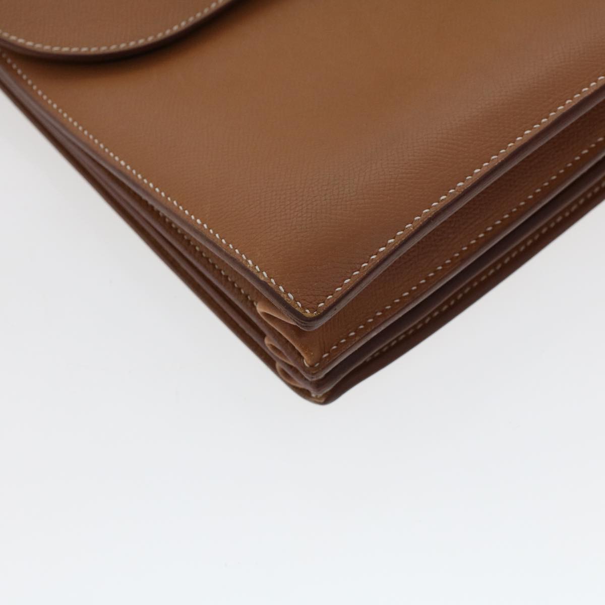 Hermès -- Brown Leather Briefcase Bag (Pre-Owned)