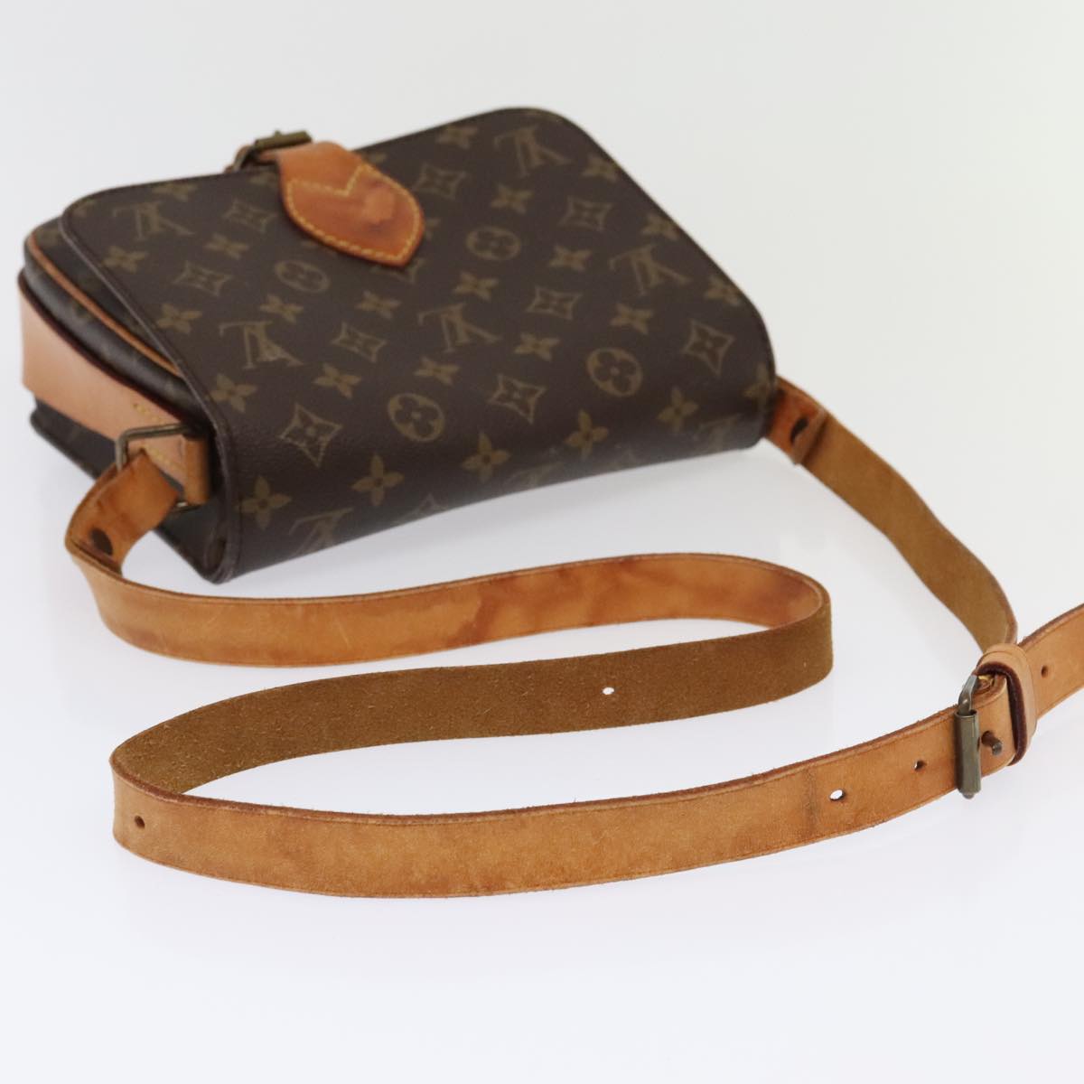 Louis Vuitton Cartouchière Brown Canvas Shoulder Bag (Pre-Owned)