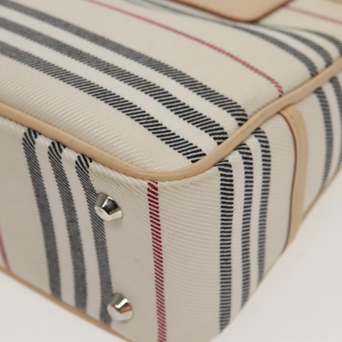 Burberry Nova Check Beige Canvas Shoulder Bag (Pre-Owned)