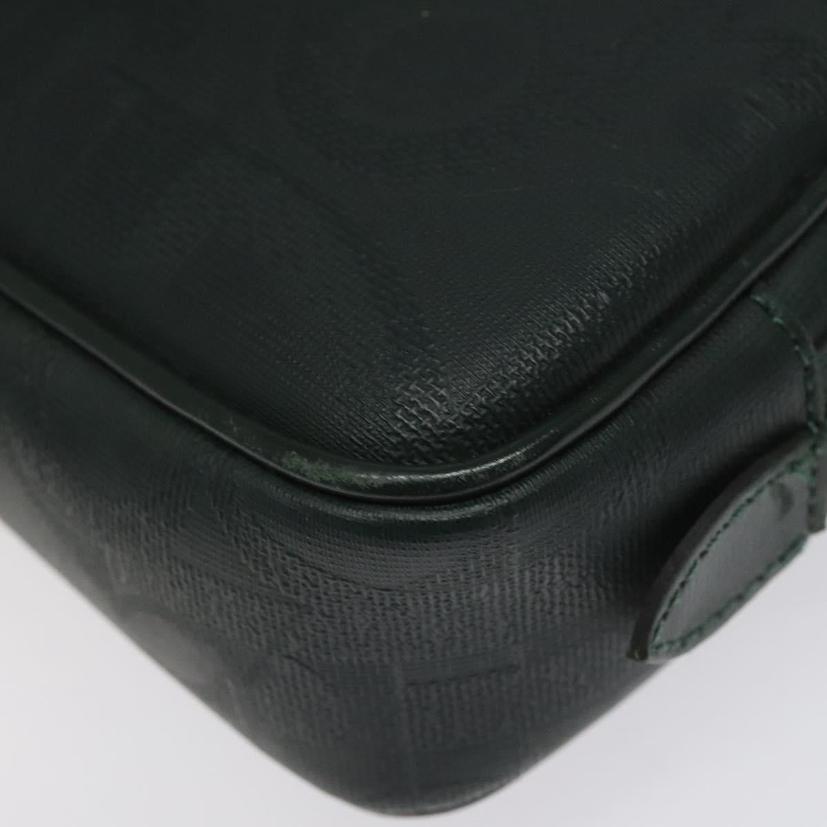 Dior Trotter Green Canvas Clutch Bag (Pre-Owned)