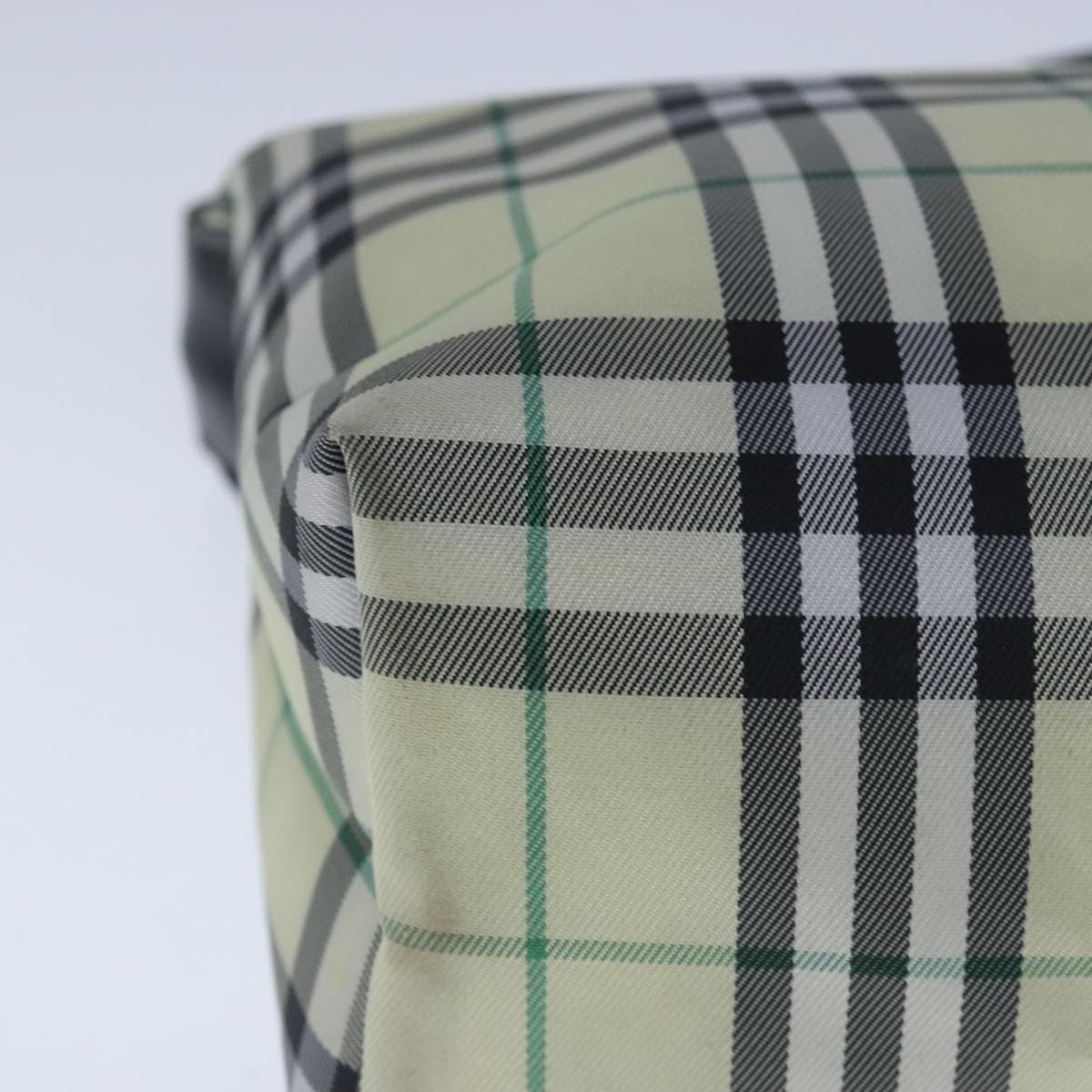 Burberry Nova Check Green Synthetic Clutch Bag (Pre-Owned)