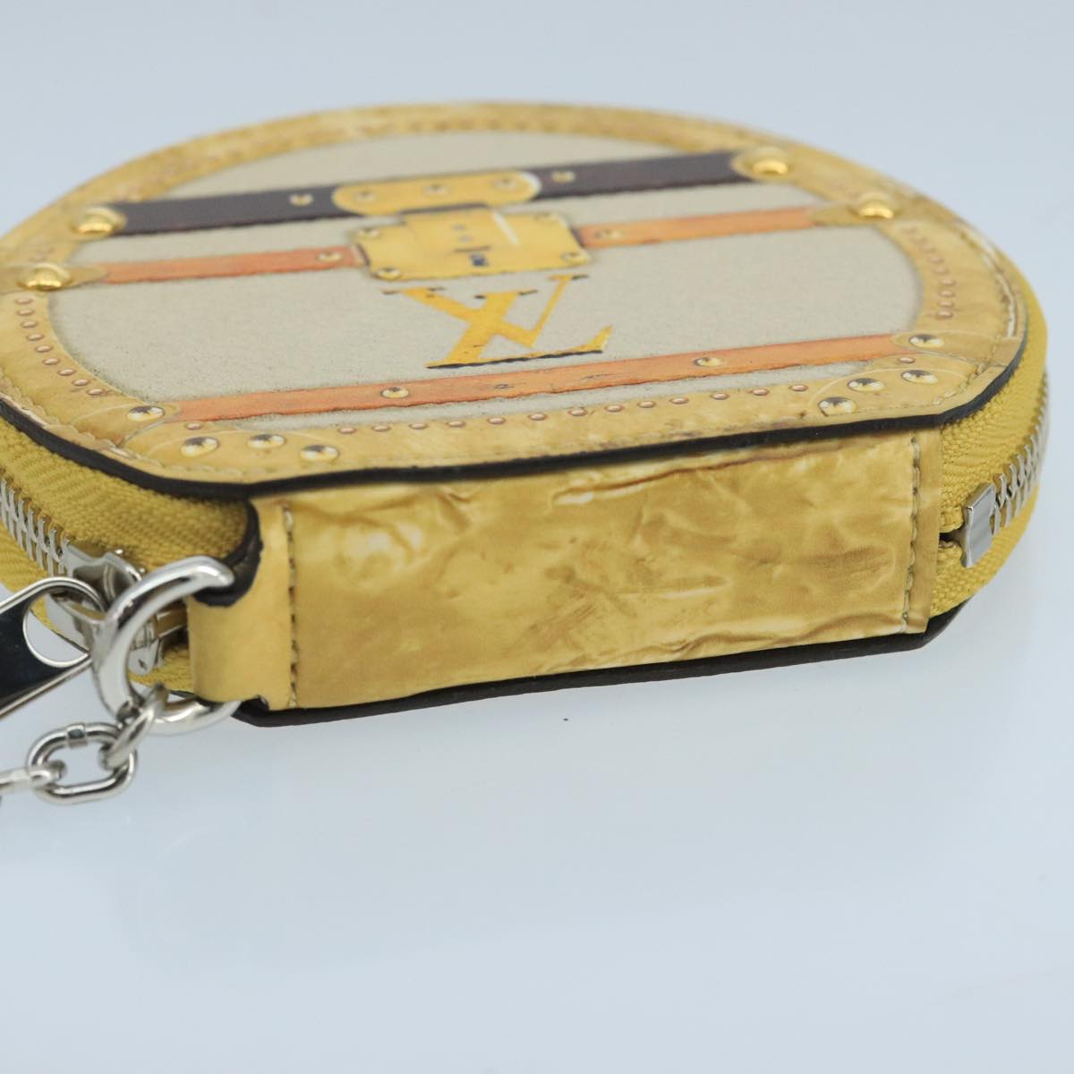 Louis Vuitton Micro Boite Chapeau Yellow Leather Wallet  (Pre-Owned)