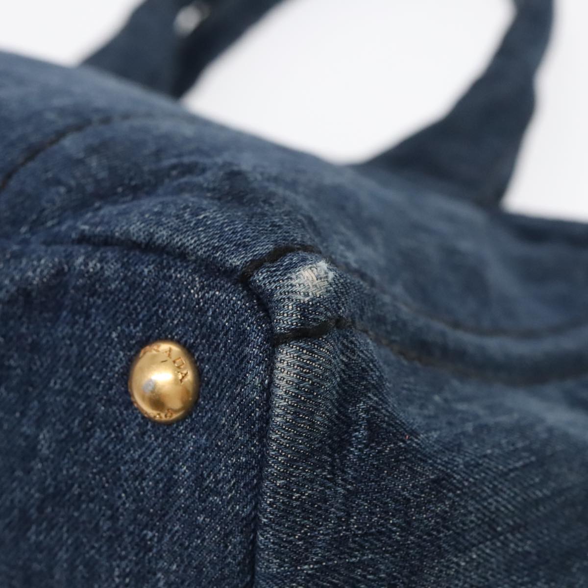 Prada Canapa Blue Denim - Jeans Handbag (Pre-Owned)