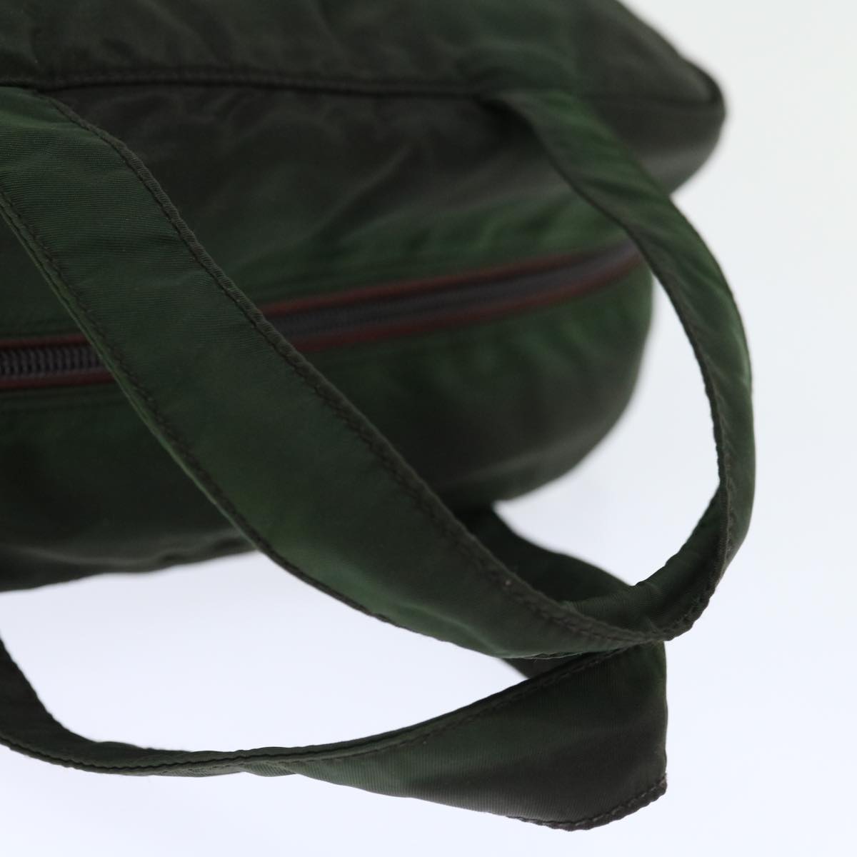 Prada Tessuto Green Synthetic Handbag (Pre-Owned)