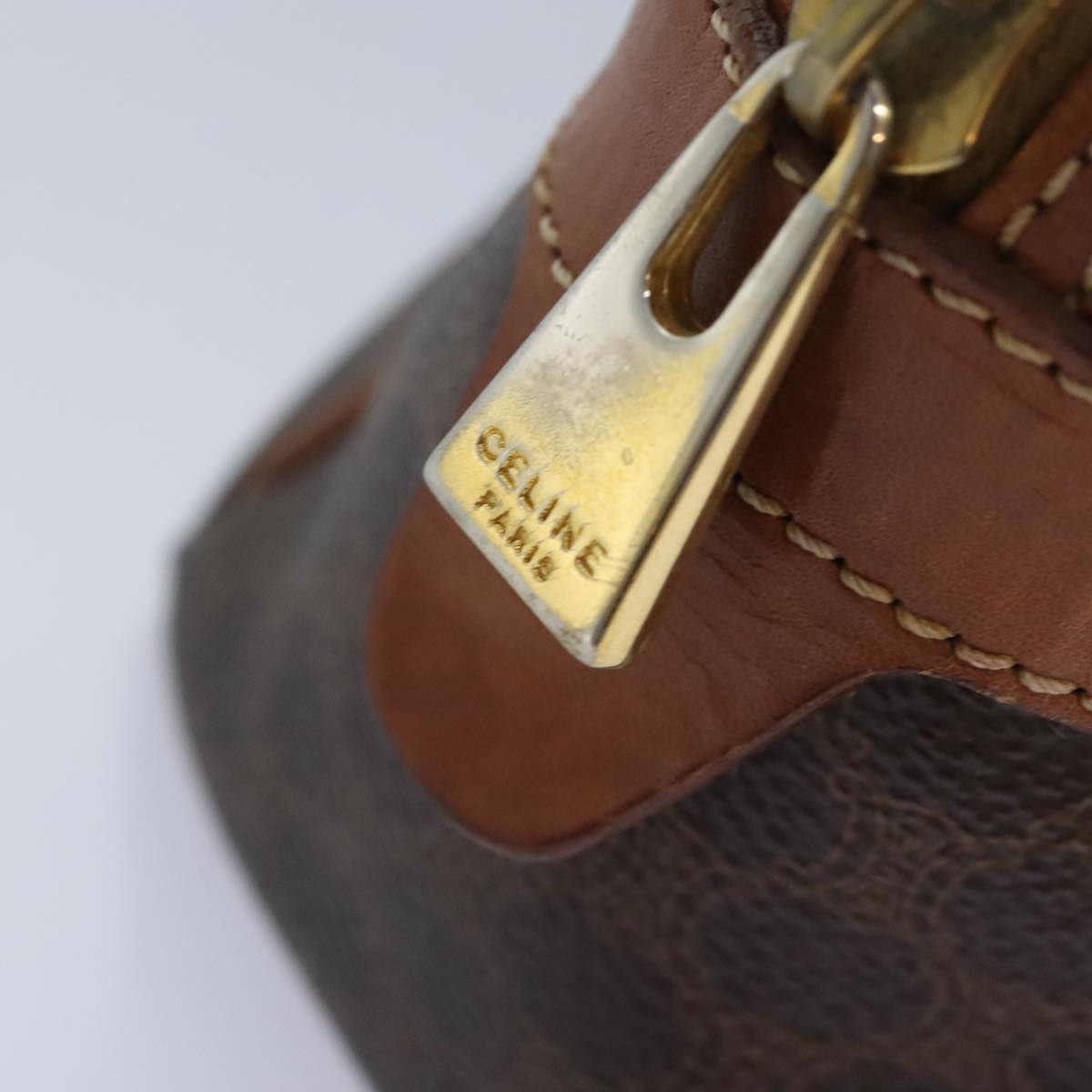 Céline Macadam Brown Canvas Handbag (Pre-Owned)