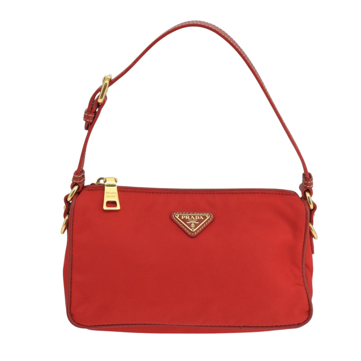 Prada Re-Nylon Red Synthetic Shoulder Bag (Pre-Owned)