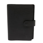 Louis Vuitton Couverture Agenda Fonctionnel Pm Black Leather Wallet  (Pre-Owned)